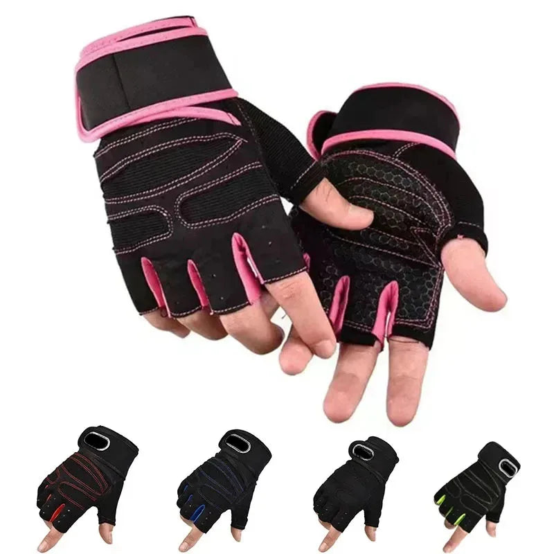 Gym Gloves for Men Women Fitness Weight Lifting Wristband Gloves Body Building Training Sports Exercise Cycling Glove Shockproof